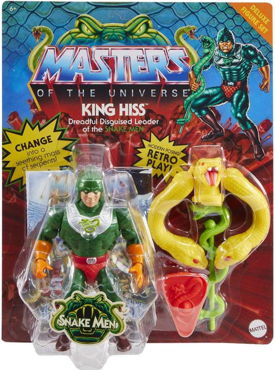 Actual product image Mattel Masters of the Universe Origins Actionfigur Deluxe King Hiss