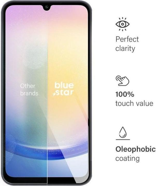 Actual product image Générique Tempered Glass For Samsung Galaxy A25 5G (9H, 0.33mm) Blister (1 Piece, Samsung Galaxy A25 5G)