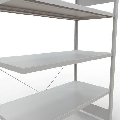 Stecksystem Anbauregal MULTIplus250 mit Kreuzstrebe