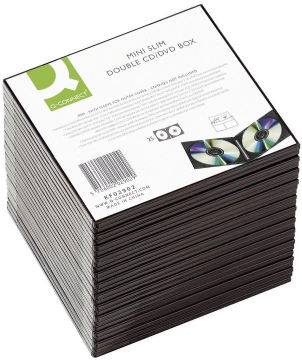Actual product image Q-Connect CD/DVD Sleeves Slim-Case (25 pieces)