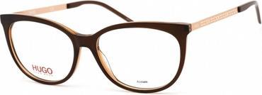 Produktbild Hugo Boss Hugo Women's Clear Lens Brown Acetate Cat Eye Glasses Frame HG 1082 009Q 00