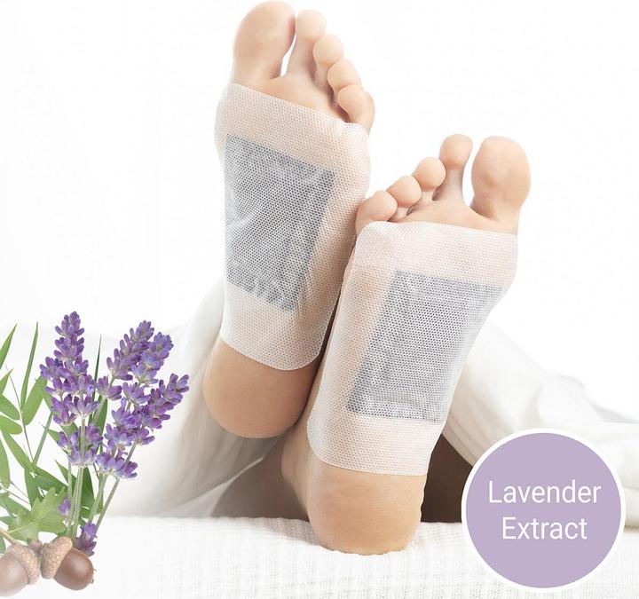 Actual product image InnovaGoods Detox foot plasters Lavender 10 pieces (Foot bath)