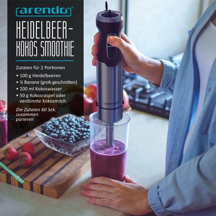 Produktbild Arendo Messbecher Kunststoff 600ml, ideal für elektrische Handmixer und Handrührer, Trinkbecher, 20 Unzen (600 ml)