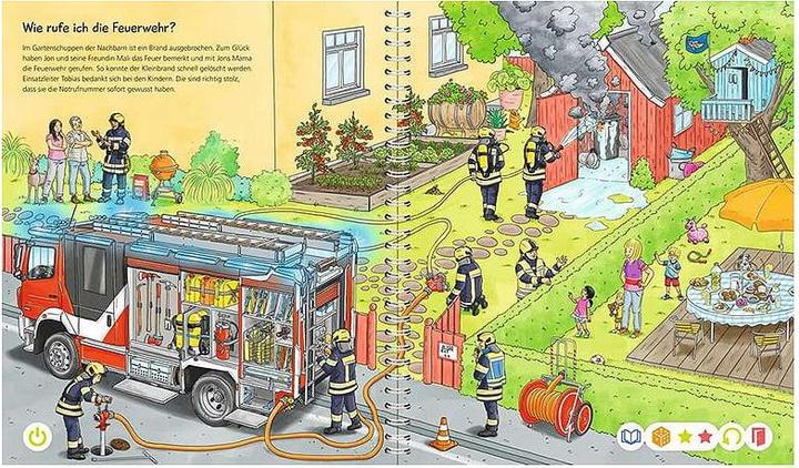 Actual product image tiptoi Bei der Feuerwehr (German, Niklas Böwer, Daniela escape, 2022)
