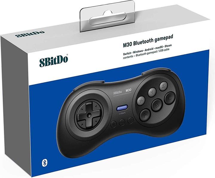 Produktbild 8bitdo M30 Bluetooth Wireless Pad (Android, Windows, Switch, Raspberry Pi 3, Linux)