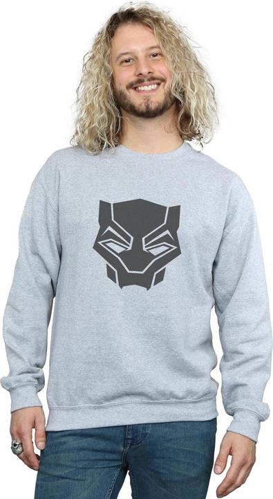 Produktbild Black Panther Schwarz auf Schwarz Baumwolle Sweatshirt (L)