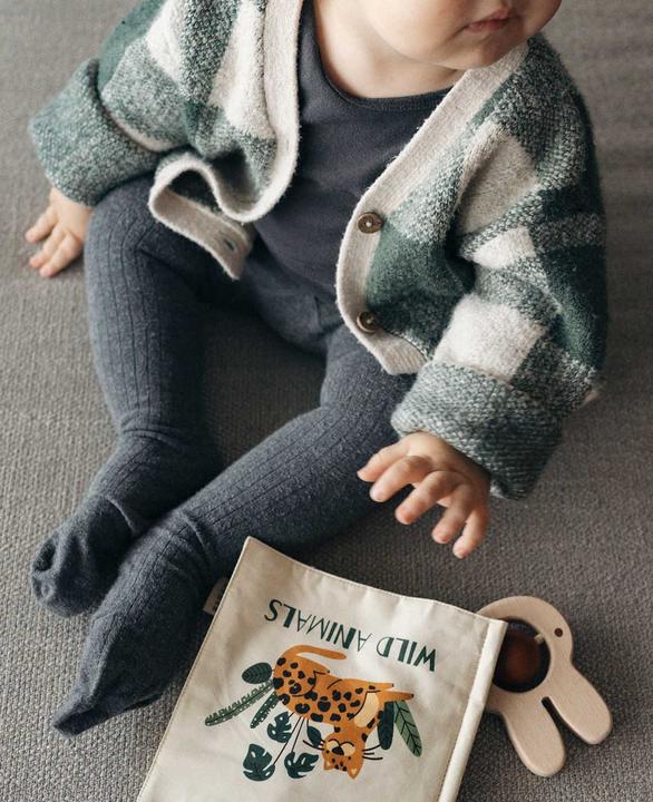 Actual product image Esmée Wild Animals" tactile book / children's fabric book