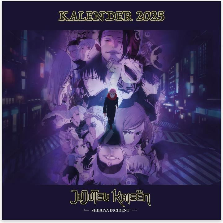 Image du produit Calendrier mural - Jujutsu Kaisen - 2025 (Couverture rigide, Allemand)