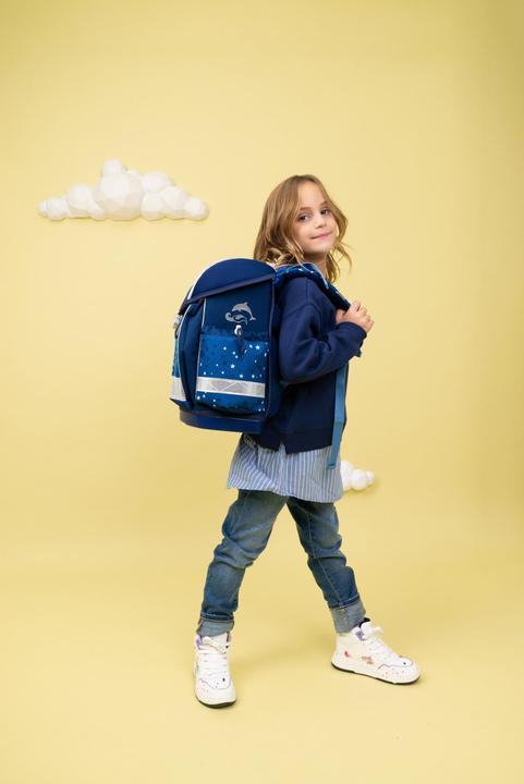Actual product image Belmil CLASSY Schulrucksack-Set Dolphins (19 l)