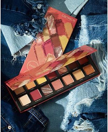 Immagine prodotto Catrice Pro Desert Romance Slim Palette Ombretti (#EEA68F, #F9DEC5, #6C2A2B, #B16356, #9B5846, #F8CF9C, #DEB386, #C78170, #FFDA67, #CF8F5C, #D58F59, #ECC19B, #953F3D, #56342F)