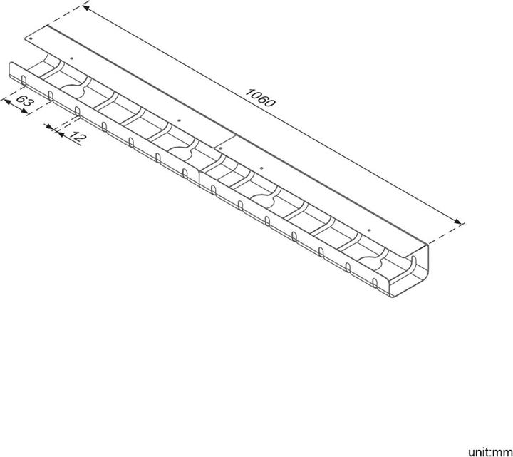 Produktbild Roline Kabelmanager (Kabeldurchlass, 53 cm)