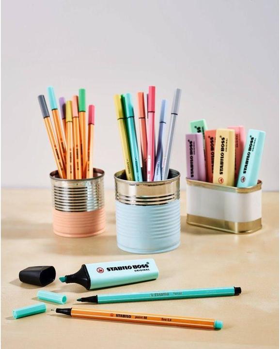 Produktbild STABILO BOSS ORIGINAL Pastel Textmarker (Pastell, 5 mm, 4 x)