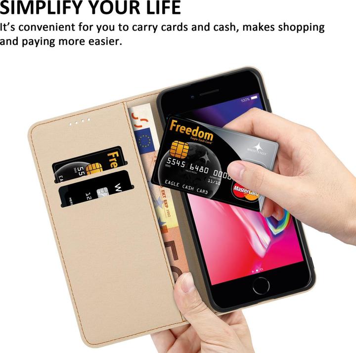 Actual product image Cadorabo Book cover with print (Apple iPhone SE (2nd Gen), Apple iPhone 7)