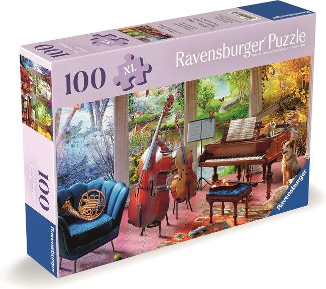 Actual product image Ravensburger Puzzle 12001366 - Musical seasons - Puzzle for older people and seniors (100 pieces)