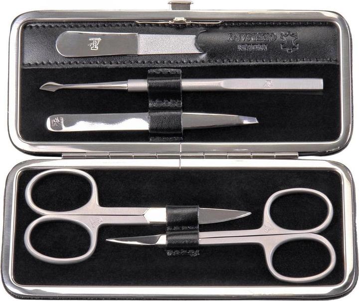 Produktbild Sacher TF300R.0104 - 5-teilig Maniküretui Manikürenset schwarz Leder