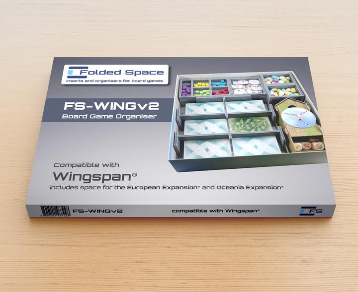 Actual product image Folded Space FS-WINGV2 - Insert - Wingspan + European & Oceania Expansions V2