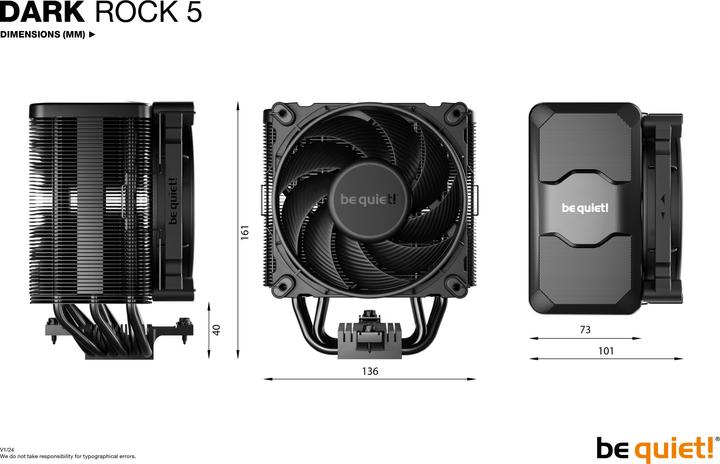 Image du produit be quiet! Dark Rock 5 (161 mm)