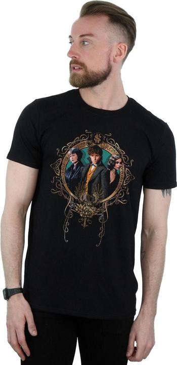 Actual product image Fantastic Beasts Mens Tina, Newt And Leta T-Shirt (4XL)
