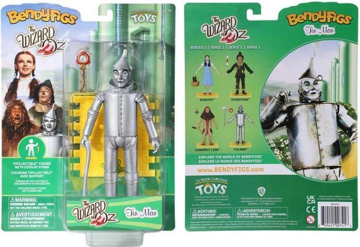 Actual product image Noble Collection Le Magicien d'Oz figurine flexible Bendyfigs Tin Man (with his Axe) 19 cm