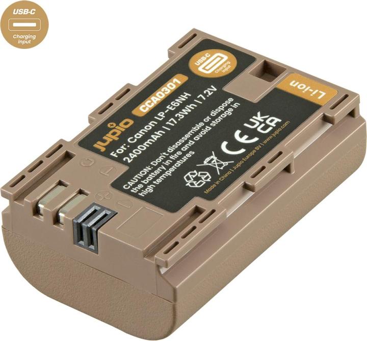 Image du produit Jupio LP-E6NH Ultra C (entrée USB-C) 2400mAh (Batterie)