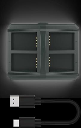 Hollyland Solidcom C1 Custodia per la ricarica delle batterie a 4 slot