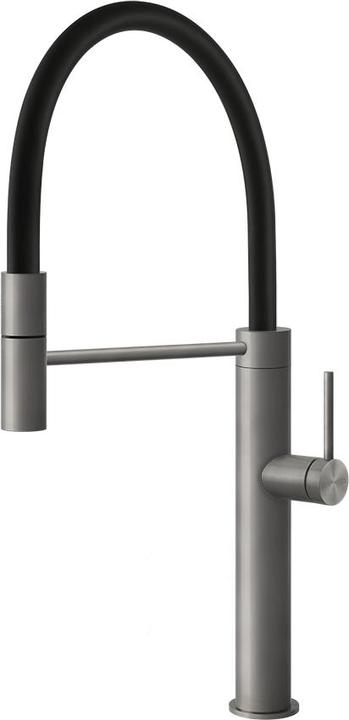 Black, Brushed steel