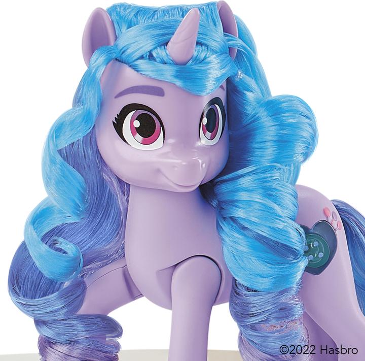 Productafbeelding My Little Pony Ontdek je pony schittering Sparkle Fun Izzy Moonbow, 20 cm hoge pony voor kinderen, met