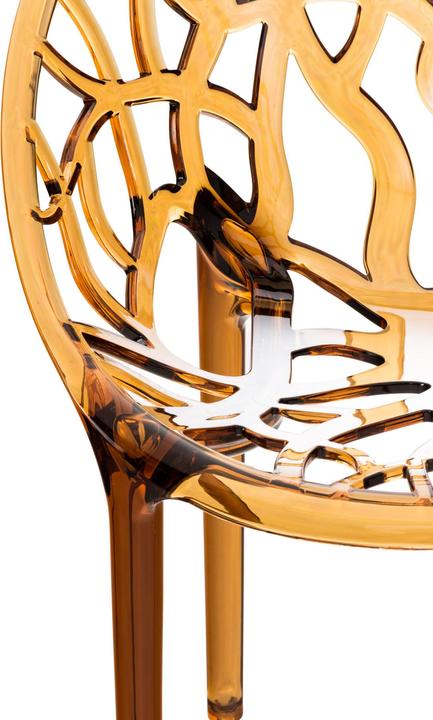 Actual product image CLP CRYSTAL stacking chair, amber