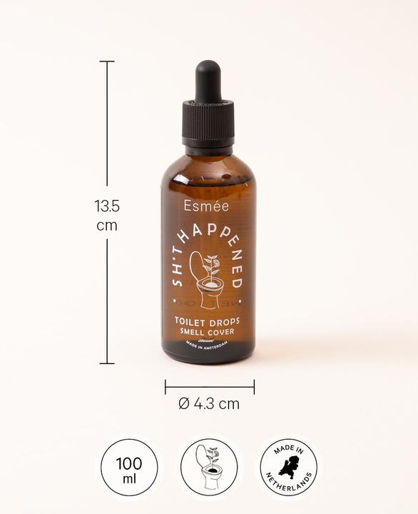 Actual product image Esmée Toilet Drops - Smell Cover Sh*t Happened