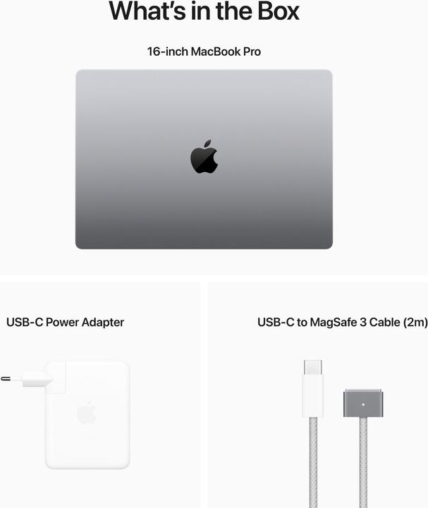 Produktbild Apple MacBook Pro – 2023 (16", M2 Pro, 16 GB, 1000 GB, CH)