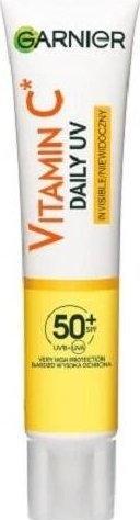 Garnier Vitamin C Day Glow Fluid mit SPF50+ Unsichtbar 40ml (Sonnencreme Gesicht, SPF 50+, 40 ml, 50 g)