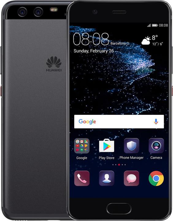 Huawei P10 (64 GB, Graphite Black, 5.10", Hybrid Dual SIM, 20 Mpx, 4G)