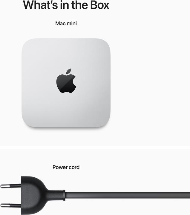 Produktbild Apple Mac Mini – 2023 (M2, 8 GB, 512 GB, Apple M2 10-Core)