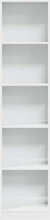Immagine prodotto VidaXL Bücherregal Hochglanz-Weiss 40x24x176 cm Holzwerkstoff (40 x 24 x 176 cm)