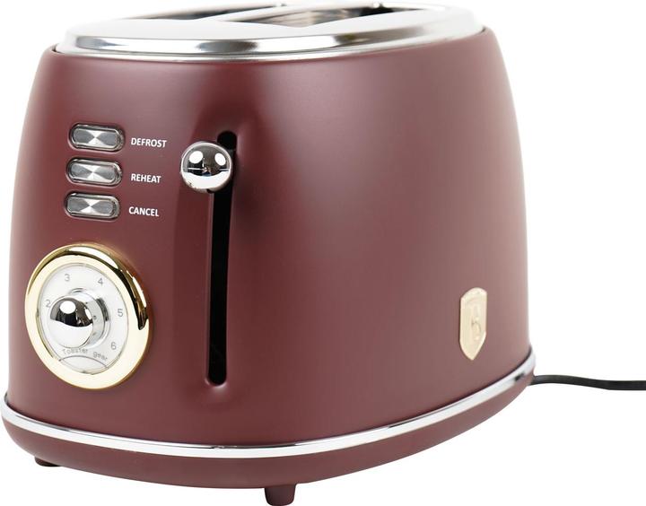 Produktbild BerlingerHaus Toaster mit 6 RÃ¶ststufen, bordeaux