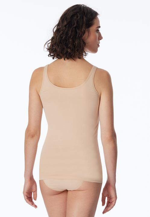 Actual product image Schiesser 2 Pack 95/5 Organic Cotton Strappy Top (34)