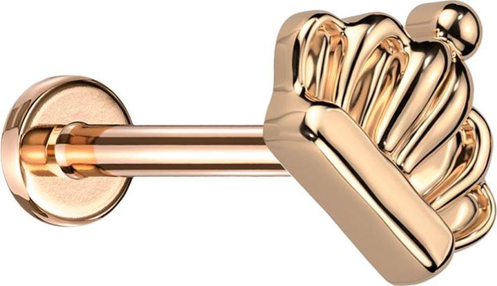 Produktbild Star Piercing Micro Labret Innengewinde rosegold Krone rosegold (Titan G23, ohne Messing)