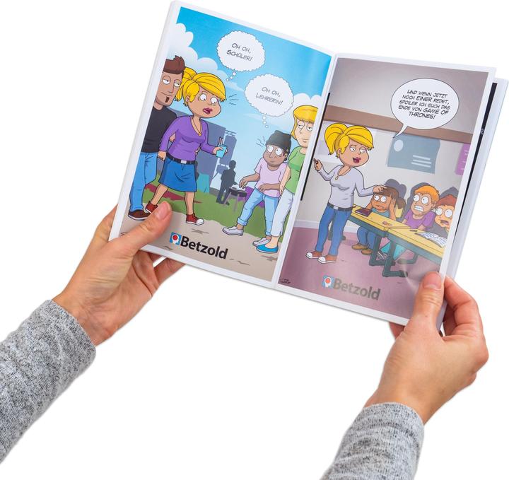 Produktbild Betzold Sport Cartoon-Buch Schule