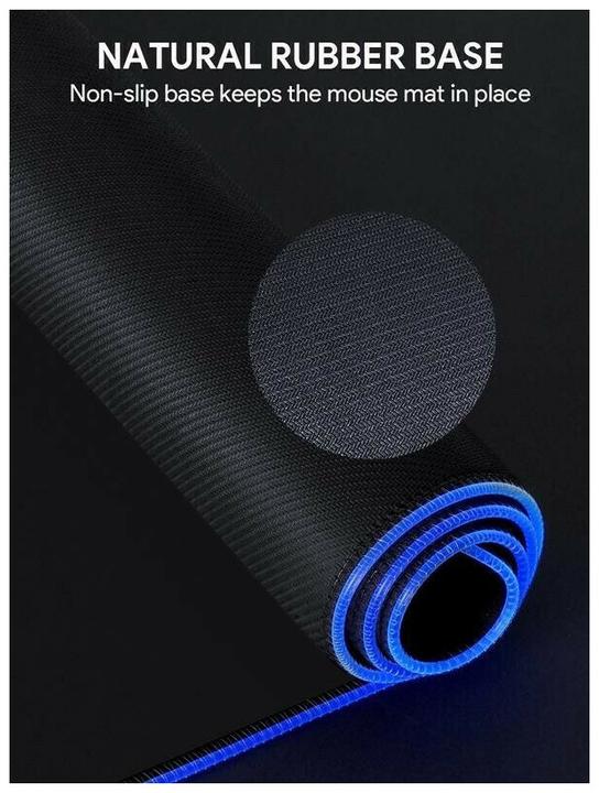 Actual product image Aukey KM-P7 RGB Mouse Pad, Black (XXL)