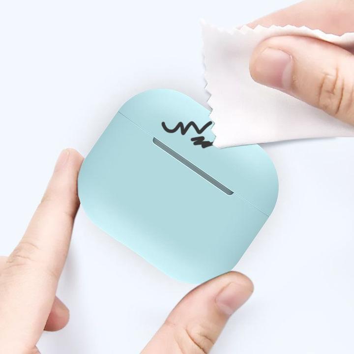 Image du produit Hurtel Etui pour AirPods 2 / AirPods 1 Ecouteurs souples en silicone rose (étui C) (Manchon pour casque d'écoute)