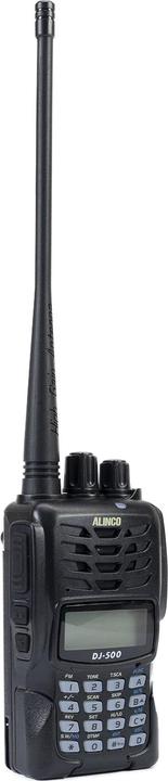 Image du produit Alinco Radio VHF/UHF portable PNI DJ-500-E, puissance réglable, 200 CH, 1500 mAh, Talk Around, V (VHF, UHF)