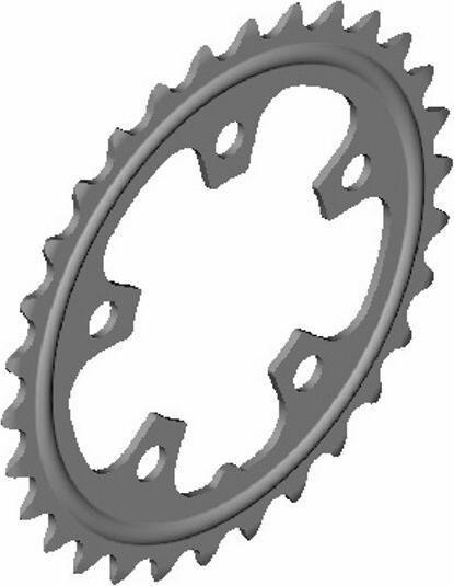 Productafbeelding Shimano Kettingblad SORA FC-3503 30 tands D zwart (30)