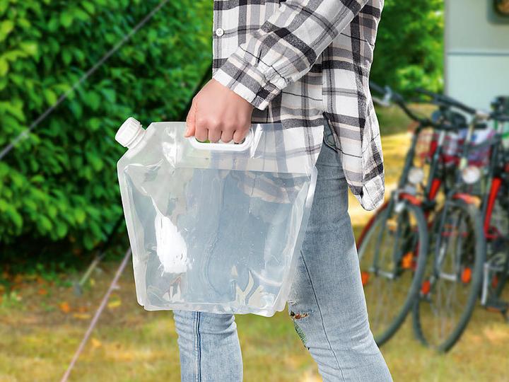 Immagine prodotto Semptec Set di 3 taniche d'acqua piatte e pieghevoli con maniglia per il trasporto