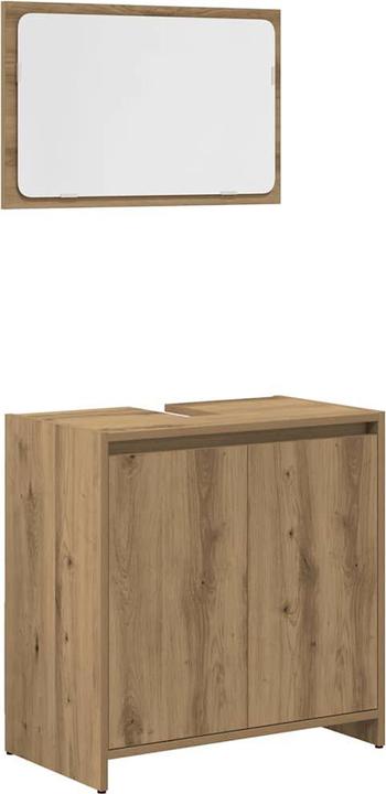 Produktbild VidaXL 3-tlg. Badmöbel-Set Artisan-Eiche Holzwerkstoff Badmöbelset