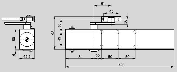 Immagine prodotto Dormakaba Chiudeporta DORMA TS 73 EMF senza bracci (Porta camera, Portafinestra, Interno)