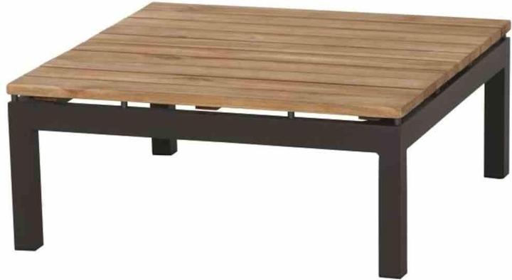 Siena Garden Lounge Table Alvida Teak 74x74x30 cm anthracite (73.50 cm)