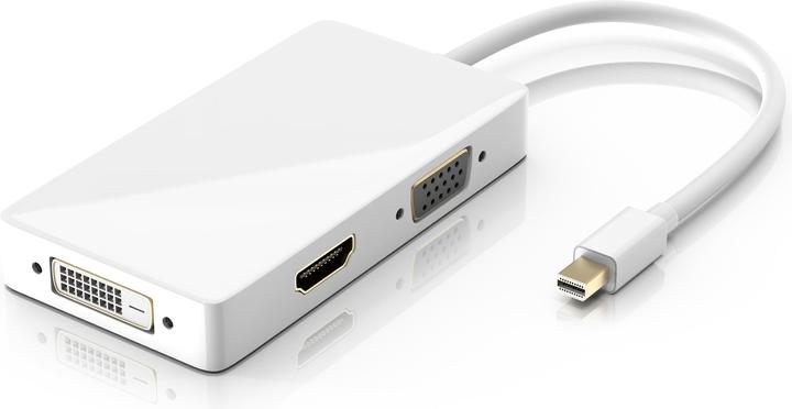 Image du produit CSL Câble adaptateur mini DisplayPort vers HDMI + DVI + VGA (HDMI, DVI, VGA, 8.50 cm)