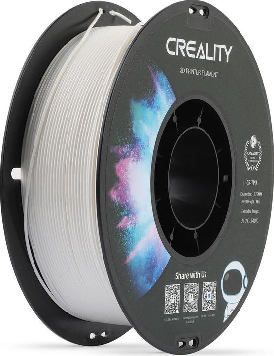 Creality Filament TPU (TPU, 1.75 mm, 1000 g, Weiss)