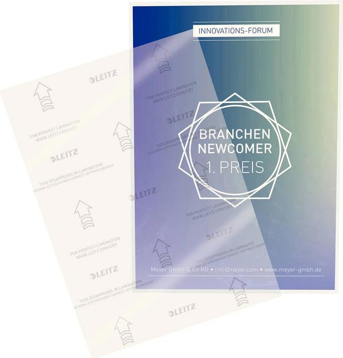 Actual product image Leitz Laminating foil (A4, 25 Piece, 80 µm)