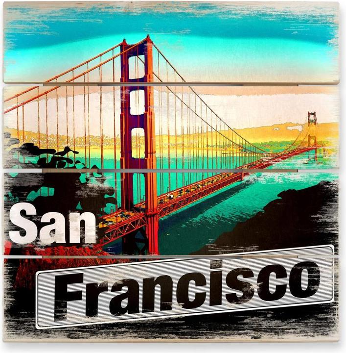 Actual product image Trenddeko San Francisco - Comic Style (40 x 41.5 cm)